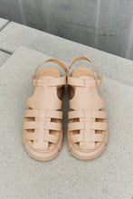 Load image into Gallery viewer, Qupid Platform Cage Stap Sandal in Tan
