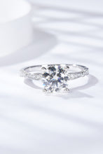 Load image into Gallery viewer, 1.5 Carat Moissanite Side Stone Ring
