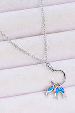 Load image into Gallery viewer, Opal Fish 925 Sterling Silver Necklace
