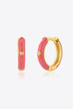 Load image into Gallery viewer, Contrast 925 Sterling Silver Huggie Earrings
