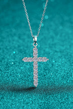 Load image into Gallery viewer, 925 Sterling Silver Cross Moissanite Necklace
