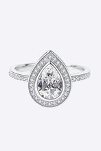 Load image into Gallery viewer, 925 Sterling Silver Teardrop Moissanite Ring
