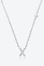 Load image into Gallery viewer, V To Z Zircon 925 Sterling Silver Necklace

