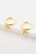Load image into Gallery viewer, Zircon 925 Sterling Silver Rhombus Drop Earrings
