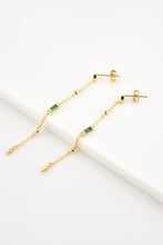 Load image into Gallery viewer, Inlaid Zircon 18K Gold-Plated Earrings
