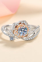 Load image into Gallery viewer, 925 Sterling Silver Rose-Shaped Moissanite Ring
