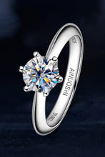Load image into Gallery viewer, Wonderful Life 1 Carat Moissanite Platinum-Plated Ring
