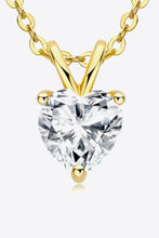 Load image into Gallery viewer, 1 Carat Moissanite Heart-Shaped Pendant Necklace
