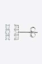 Load image into Gallery viewer, Heartbeat Rhythm 925 Sterling Silver Moissanite Stud Earrings
