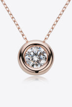 Load image into Gallery viewer, 1 Carat Moissanite Pendant 925 Sterling Silver Necklace
