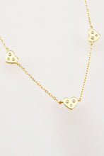 Load image into Gallery viewer, Inlaid Zircon Heart Necklace
