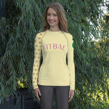 Load image into Gallery viewer, FitBae Busy Bee Women&#39;s Rash Guard
