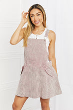 Load image into Gallery viewer, White Birch To The Park Full Size Overall Dress in Pink
