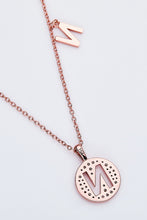 Load image into Gallery viewer, Moissanite K to T Pendant Necklace
