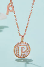 Load image into Gallery viewer, Moissanite K to T Pendant Necklace
