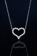 Load image into Gallery viewer, 1 Carat Moissanite Heart Pendant Chain-Link Necklace
