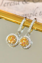 Load image into Gallery viewer, Platinum-Plated 2 Carat Moissanite Drop Earrings
