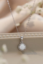 Load image into Gallery viewer, Opal Round Pendant Chain Necklace
