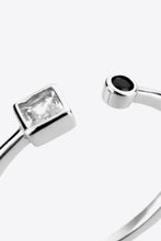 Load image into Gallery viewer, Zircon 925 Sterling Silver Open Ring
