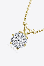 Load image into Gallery viewer, 925 Sterling Silver 1 Carat Moissanite Pendant Necklace
