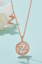 Load image into Gallery viewer, Moissanite U to Z Pendant Necklace
