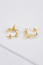 Load image into Gallery viewer, Geometric Zircon Decor 925 Sterling Silver Earrings
