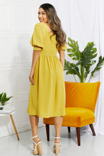 Load image into Gallery viewer, ODDI Full Size Love You Forever Square Neck Midi Dress
