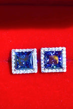 Load image into Gallery viewer, 925 Sterling Silver 4 Carat Moissanite Square Earrings

