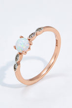 Load image into Gallery viewer, Opal Contrast Platinum-Plated Ring
