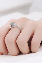 Load image into Gallery viewer, 1 Carat Moissanite Rhodium-Plated Solitaire Ring

