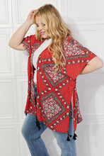 Load image into Gallery viewer, Justin Taylor Paisley Design Kimono in Red
