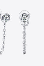 Load image into Gallery viewer, Inlaid Moissanite Chain Earrings
