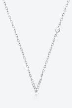 Load image into Gallery viewer, V To Z Zircon 925 Sterling Silver Necklace
