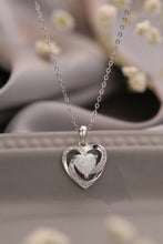 Load image into Gallery viewer, Opal Heart Pendant Necklace
