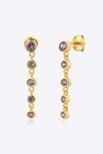 Load image into Gallery viewer, Inlaid Zircon 925 Sterling Silver Earrings
