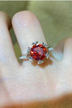 Load image into Gallery viewer, 2 Carat Moissanite 6-Prong Ring in Phoenix Fire
