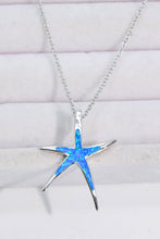 Load image into Gallery viewer, Opal Starfish Pendant Necklace
