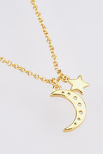 Load image into Gallery viewer, Zircon Star and Moon Pendant Necklace
