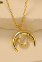 Load image into Gallery viewer, High Quality Natural Moonstone Moon Pendant 925 Sterling Silver Necklace
