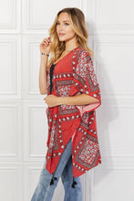 Load image into Gallery viewer, Justin Taylor Paisley Design Kimono in Red
