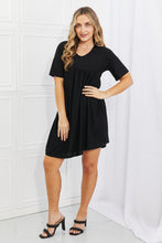 Load image into Gallery viewer, BOMBOM Another Day Swiss Dot Casual Dress in Black
