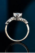 Load image into Gallery viewer, 1 Carat Moissanite Heart 925 Sterling Silver Ring
