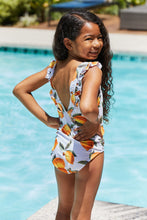 Load image into Gallery viewer, Marina West Swim Float On Ruffled One-Piece in Citrus Orange
