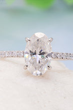 Load image into Gallery viewer, 14K White Gold 2.5 Carat Moissanite 4-Prong Ring
