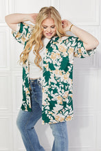Load image into Gallery viewer, Justin Taylor Time To Grow Floral Kimono in Green
