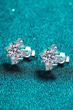 Load image into Gallery viewer, Four Leaf Clover 2 Carat Moissanite Stud Earrings
