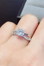 Load image into Gallery viewer, 2 Carat Moissanite Crisscross 925 Sterling Silver Ring
