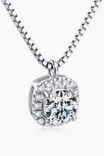 Load image into Gallery viewer, Moissanite Pendant Platinum-Plated Necklace
