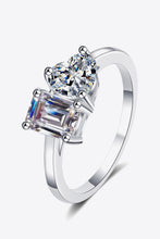 Load image into Gallery viewer, Rhodium-Plated 2 Carat Moissanite Ring
