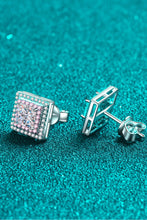 Load image into Gallery viewer, Moissanite Square Stud Earrings
